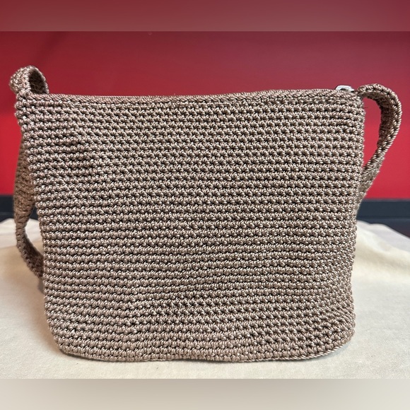 The Sak Brown Crocheted Small Shoulder/Crossbody Purse - Picture 3 of 12